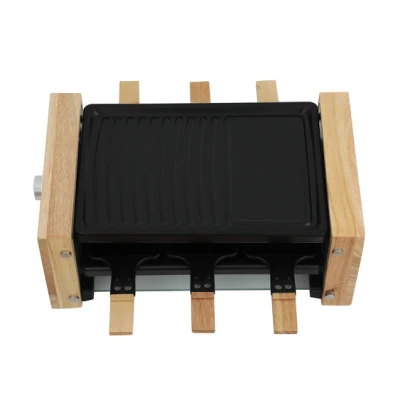 Griglia per raclette in legno per uso domestico, macchina per grill, griglia per verdure